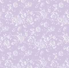 Dollhouse Miniature Wallpaper Tiffany Reverse, Lilac